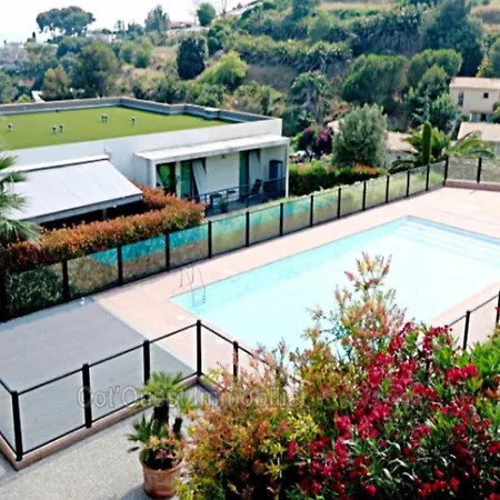 Charmant 2p De 45m2 Au Calme, Vue Mer Panoramique, Terrasse Privee 30m2, Piscine Apartment Saint-Laurent-du-Var