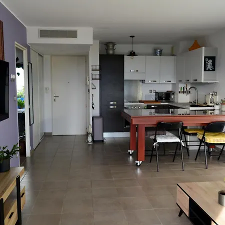 Charmant 2p De 45m2 Au Calme, Vue Mer Panoramique, Terrasse Privee 30m2, Piscine Saint-Laurent-du-Var